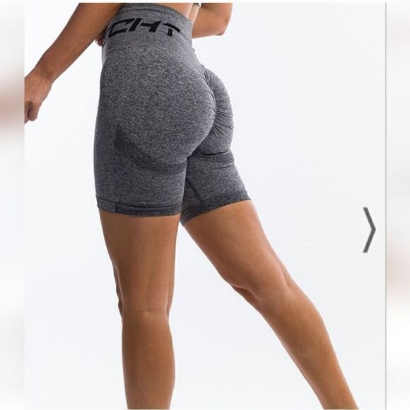 ECHT Pants - ECHT ARISE SCRUNCH AIR SHORTS Charcoal Size M